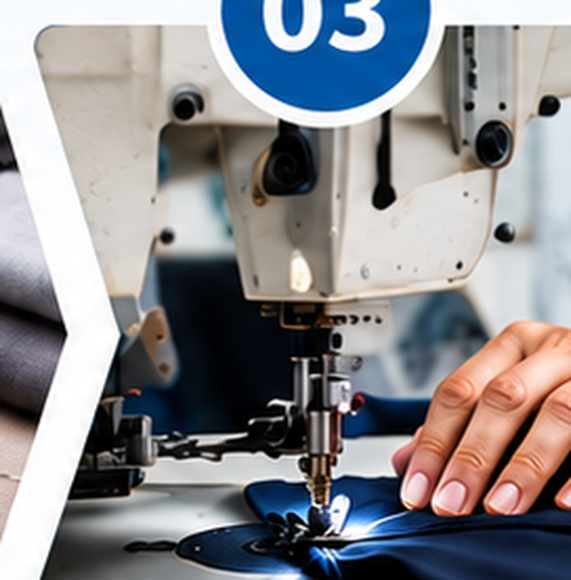 Precision stitching of uniforms
